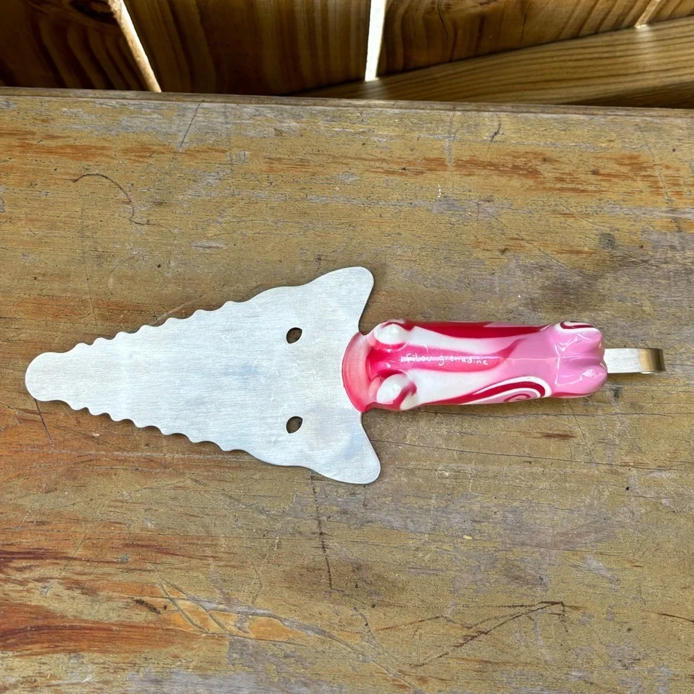 Pink Grenadine FiLou Dachshund Pie Server Pylones Studio Coquelicots Collection